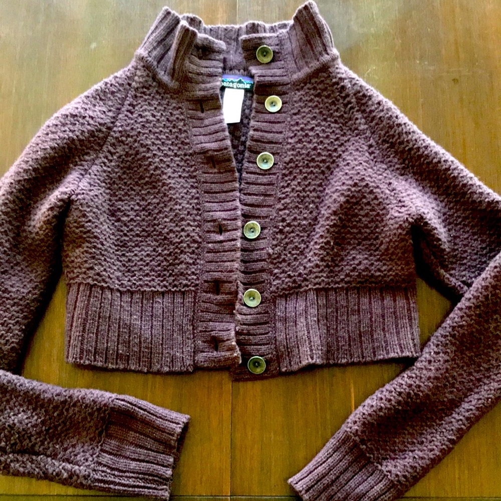 Women Medium Shortie Patagonia Wool Cardigan